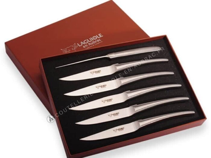 laguiole monobloc steakmesser stahl hochglanz matt