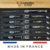 laguiole steakmesser set buffelhorn-kruste
