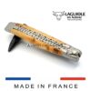 laguiole taschenmesser doppleplatine spiralfeder wacholder 12cm