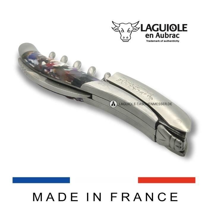 laguiole en aubrac kellnermesser griff arlequin