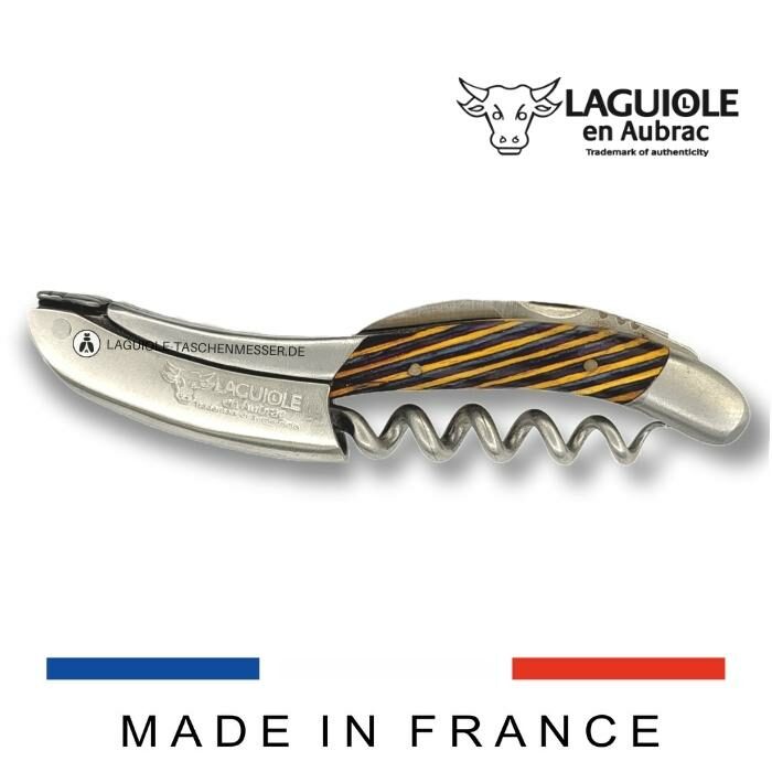 laguiole en aubrac kellnermesser samba gelb