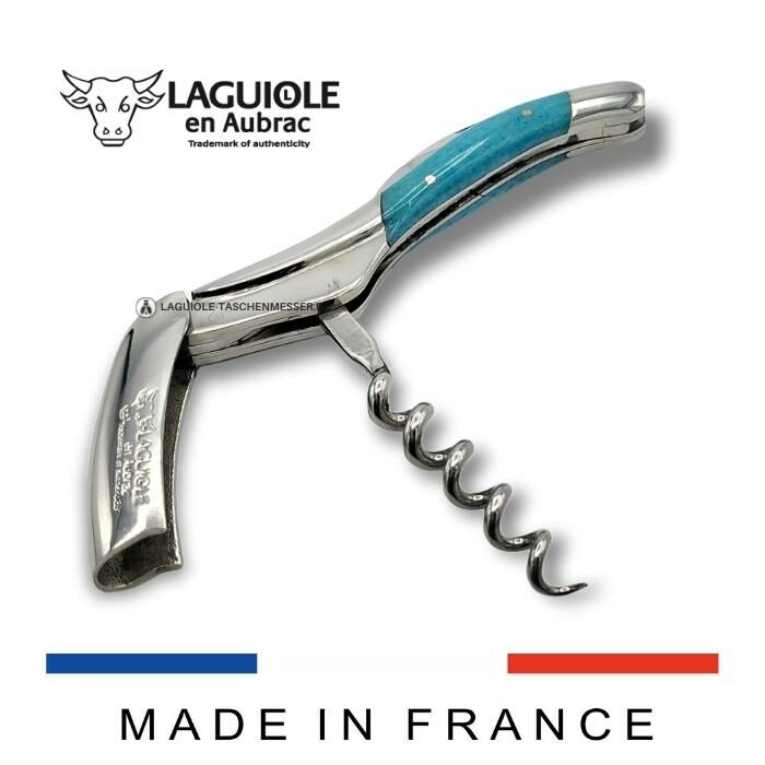 laguiole kellnermesser griff blau kamelknochen