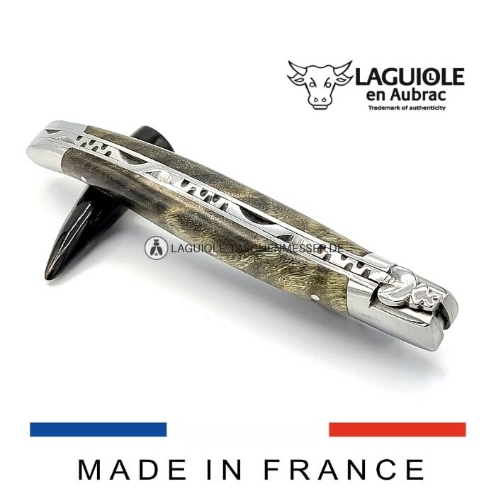 laguiole messer pappel maser geschwärzt