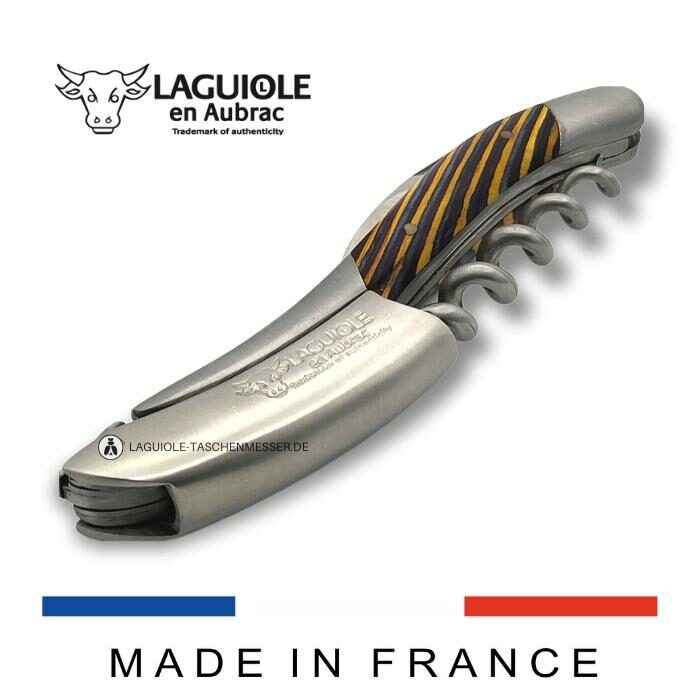 laguiole sommelier messer samba gelb