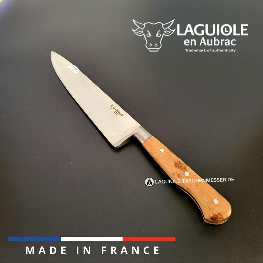 laguiole kochmesser 20cm griff wacholderholz