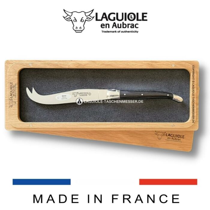 laguiole en aubrac käsemesser ebenholz oder holz ihrer wahl glänzend