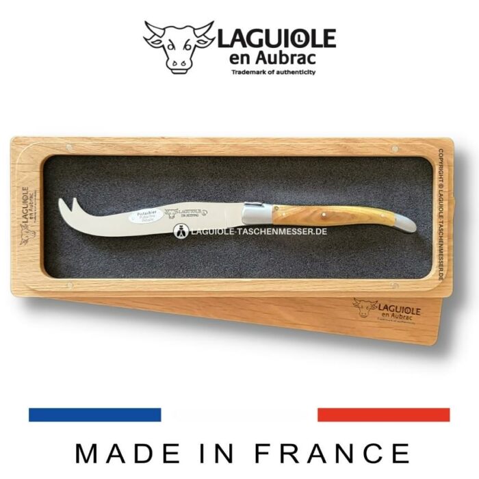 laguiole en aubrac käsemesser griff aus pistazienholz