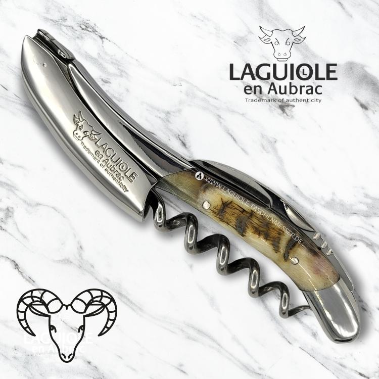 laguiole en aubrac sommeliermessser widderhorn kruste