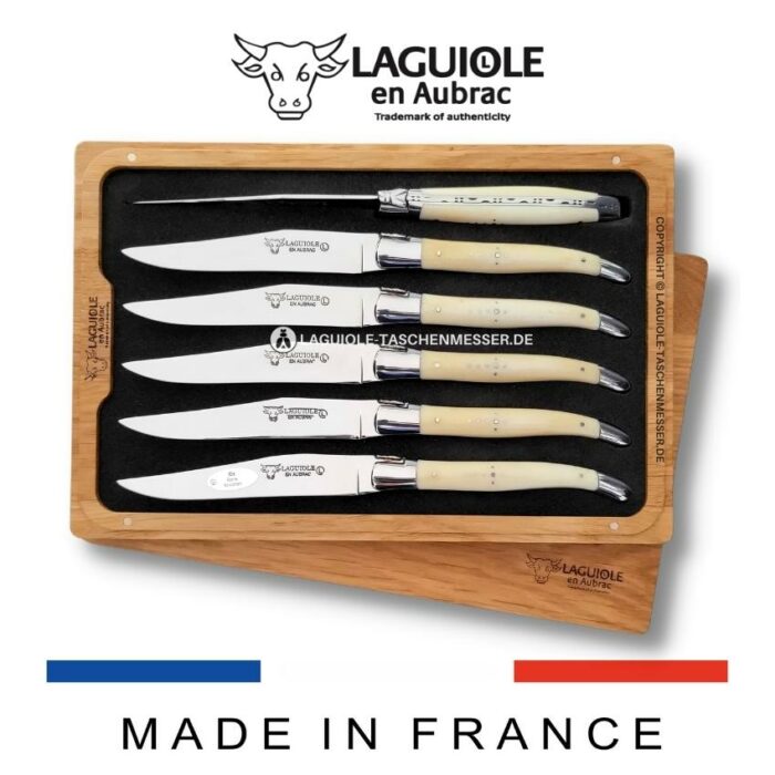 laguiole steakmesser set knochen