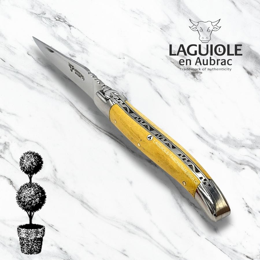 laguiole taschenmesser mit griff aus buchsbaum holz