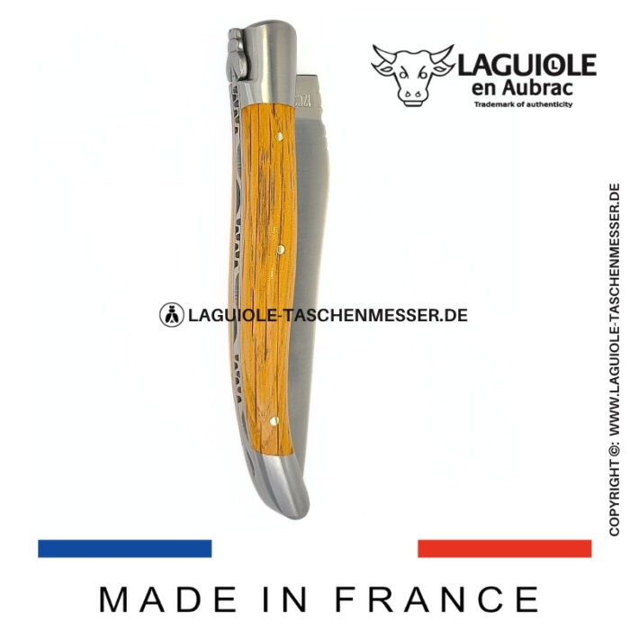 laguiole taschenmesser mit griff aus eichenholz