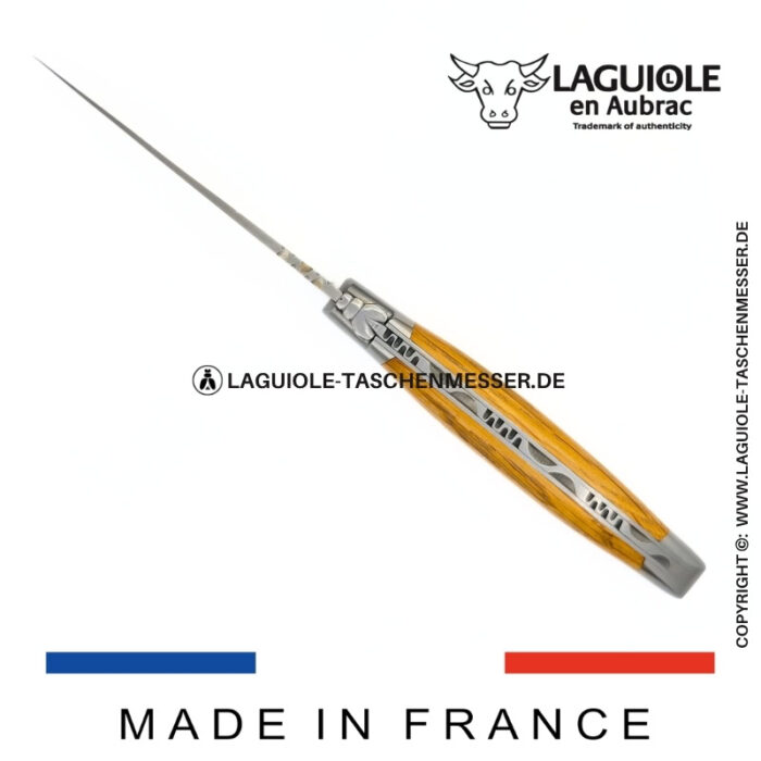 laguiole taschenmesser mit griff aus eichenholz