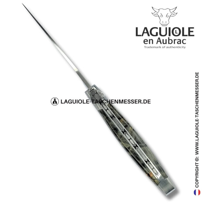 nachtbiene: laguiole taschenmesser aus schwarzer pappelmaser